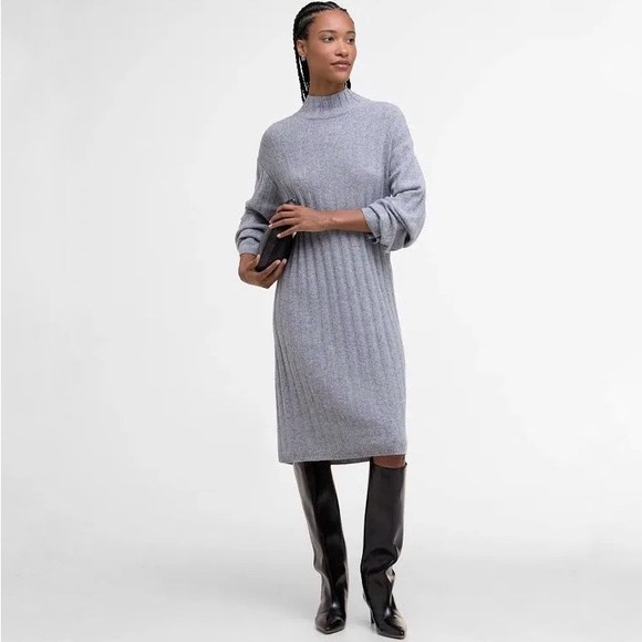 Barbour Dresses & Skirts - Barbour Sophia knitted Dress grey small